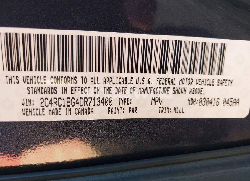 Photo 9 of 2013 Chrysler Town & COUNTRY TOURING (VIN 2C4RC1BG4DR713400)