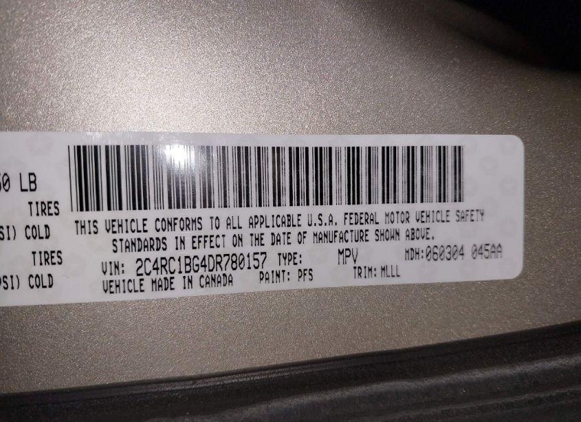 Photo 9 of 2013 Chrysler Town & COUNTRY TOURING (VIN 2C4RC1BG4DR780157)