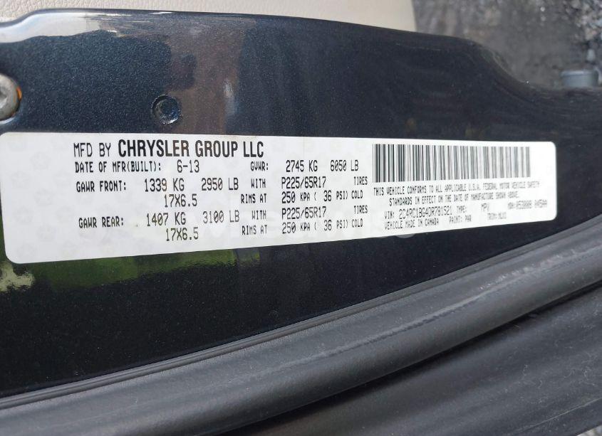 Photo 9 of 2013 Chrysler Town & COUNTRY TOURING (VIN 2C4RC1BG4DR781521)