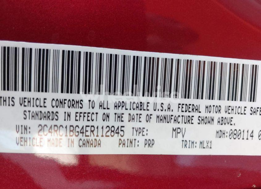 Photo 9 of 2014 Chrysler Town & COUNTRY TOURING (VIN 2C4RC1BG4ER112845)