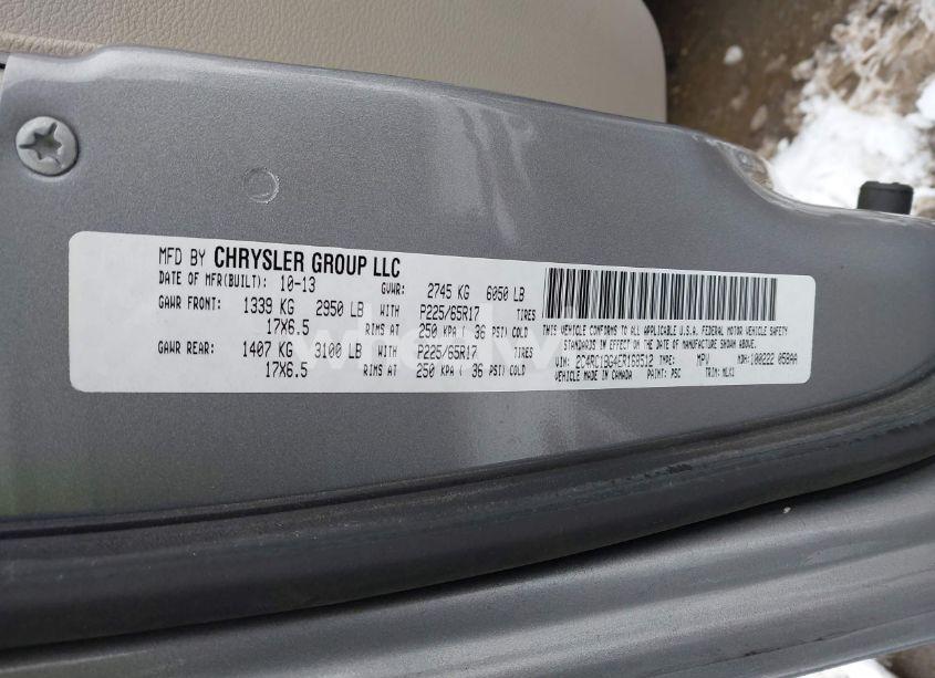 Photo 9 of 2014 Chrysler Town & COUNTRY TOURING (VIN 2C4RC1BG4ER168512)