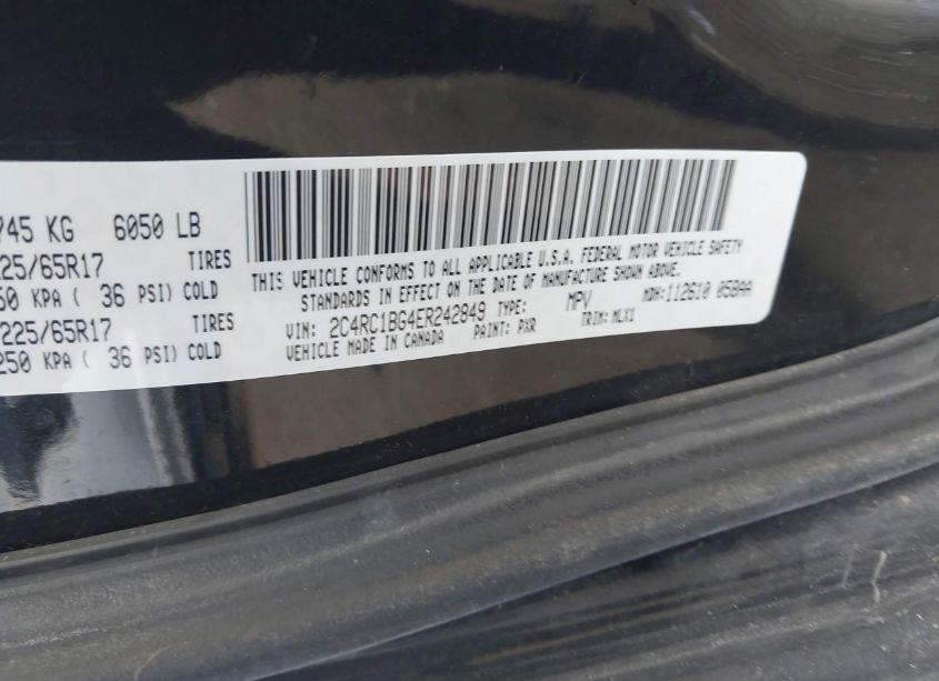 Photo 9 of 2014 Chrysler Town & COUNTRY TOURING (VIN 2C4RC1BG4ER242849)