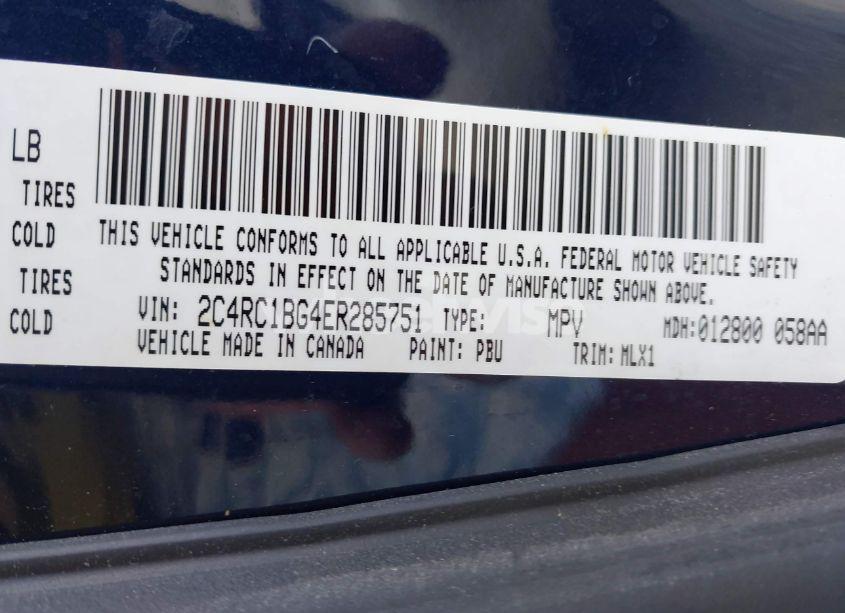 Photo 9 of 2014 Chrysler Town & COUNTRY TOURING (VIN 2C4RC1BG4ER285751)