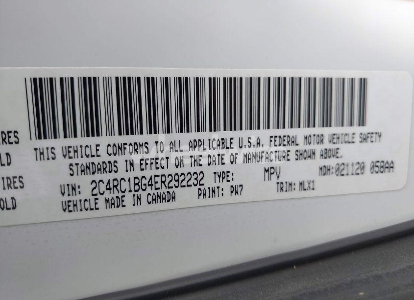 Photo 9 of 2014 Chrysler Town & COUNTRY TOURING (VIN 2C4RC1BG4ER292232)