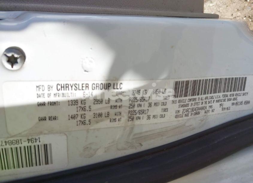 Photo 9 of 2014 Chrysler Town & COUNTRY TOURING (VIN 2C4RC1BG4ER440024)