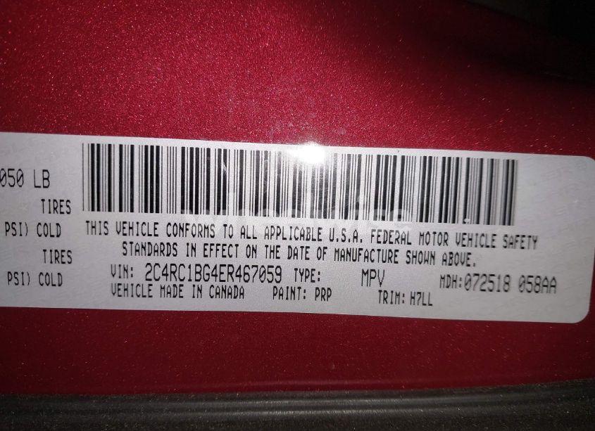 Photo 9 of 2014 Chrysler Town & COUNTRY TOURING (VIN 2C4RC1BG4ER467059)