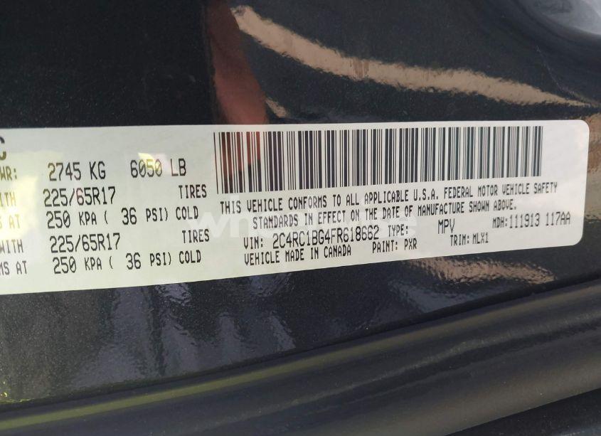 Photo 9 of 2015 Chrysler Town & COUNTRY TOURING (VIN 2C4RC1BG4FR618662)