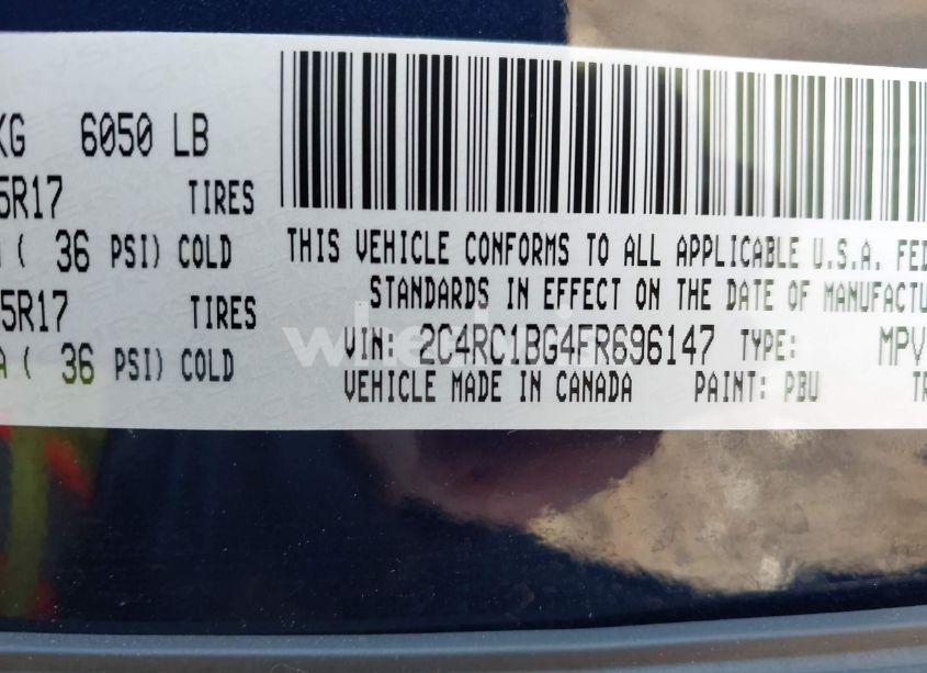 Photo 9 of 2015 Chrysler Town & COUNTRY TOURING (VIN 2C4RC1BG4FR696147)