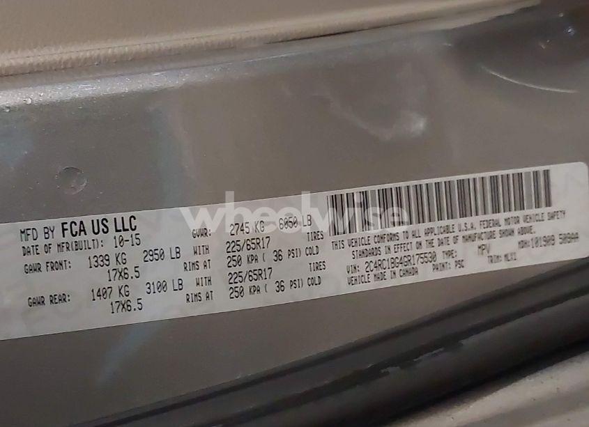 Photo 9 of 2016 Chrysler Town & COUNTRY TOURING (VIN 2C4RC1BG4GR175530)