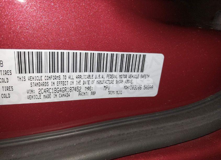 Photo 9 of 2016 Chrysler Town & COUNTRY TOURING (VIN 2C4RC1BG4GR187452)