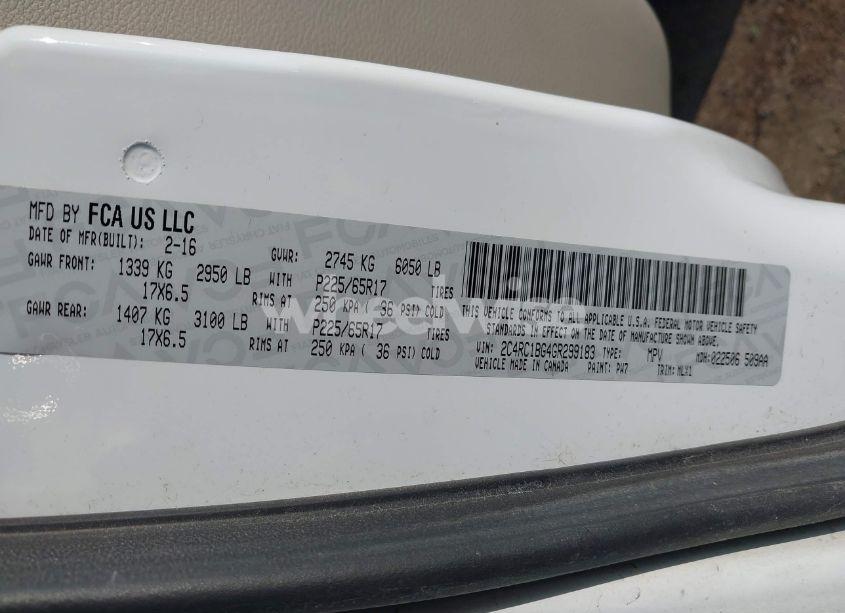 Photo 9 of 2016 Chrysler Town & COUNTRY TOURING (VIN 2C4RC1BG4GR299183)