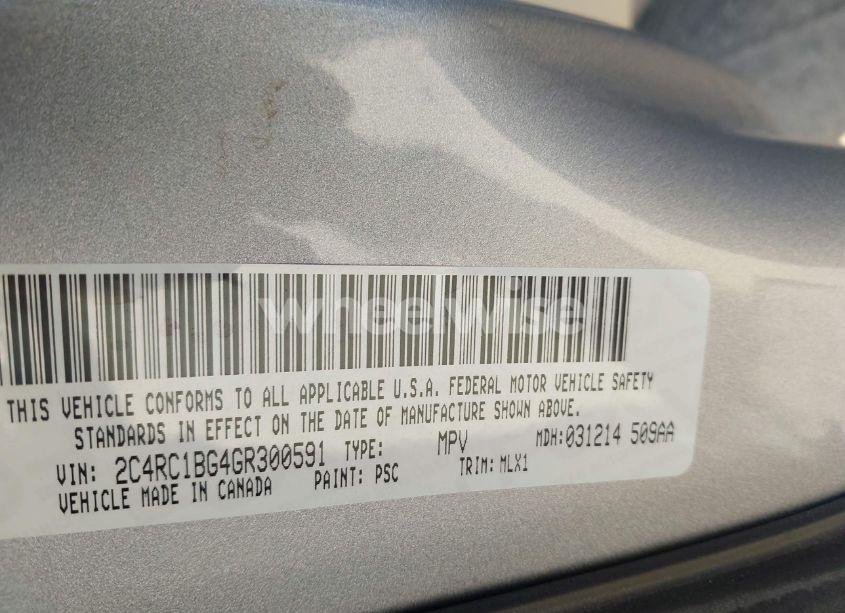 Photo 9 of 2016 Chrysler Town & COUNTRY TOURING (VIN 2C4RC1BG4GR300591)