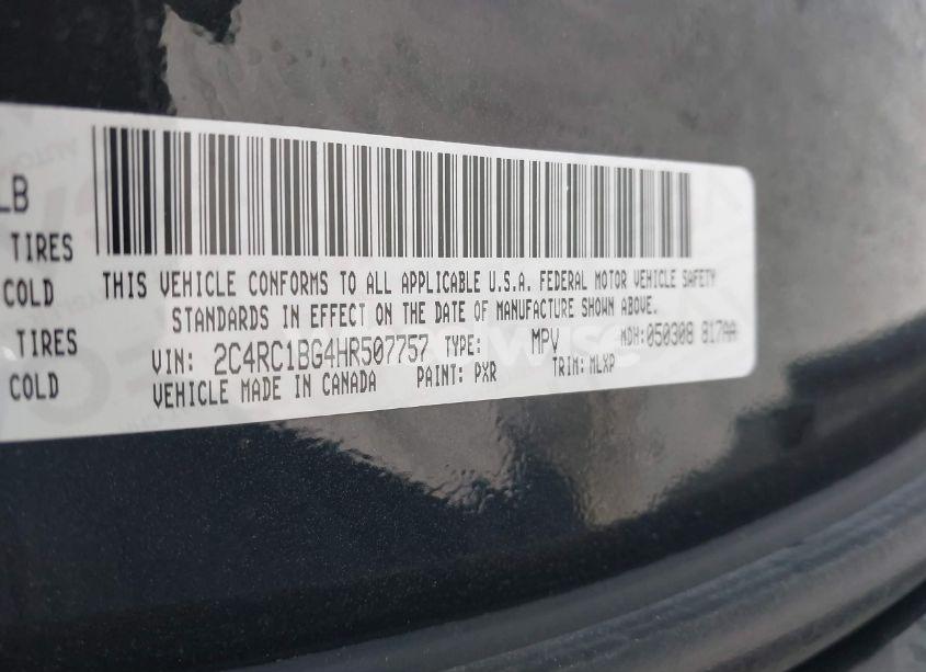 Photo 9 of 2017 Chrysler Pacifica TOURING-L (VIN 2C4RC1BG4HR507757)