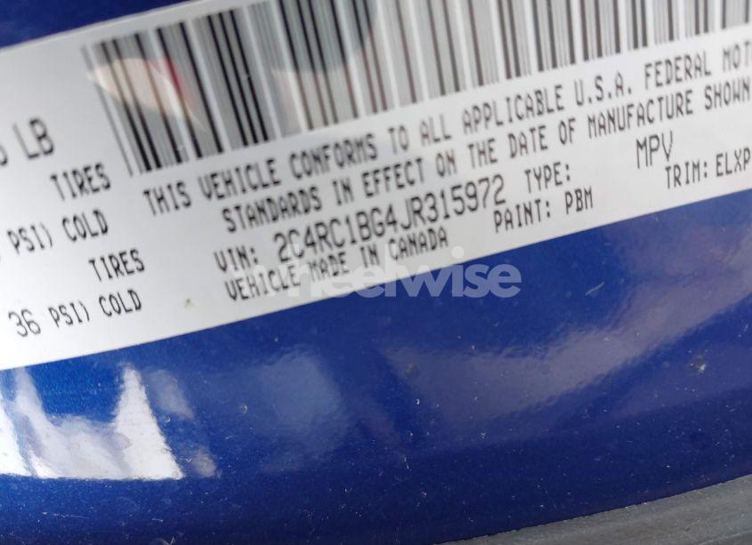 Photo 9 of 2018 Chrysler Pacifica TOURING L (VIN 2C4RC1BG4JR315972)