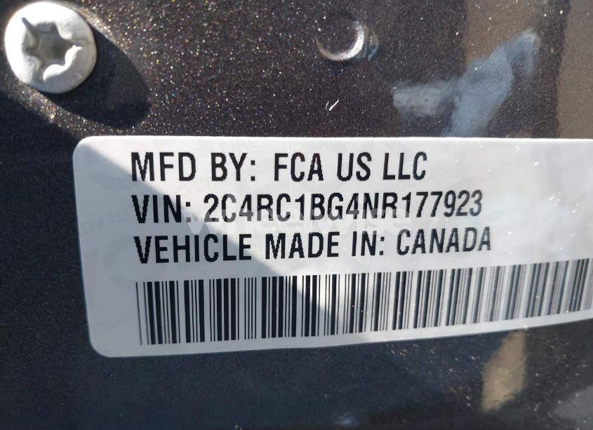 Photo 9 of 2022 Chrysler Pacifica TOURING L (VIN 2C4RC1BG4NR177923)