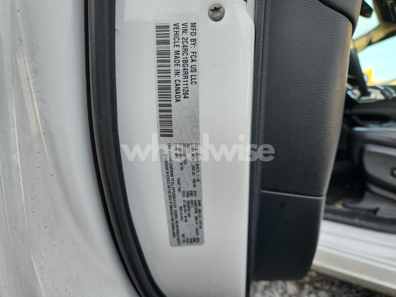 Photo 14 of 2024 CHRYSLER PACIFICA TOURING L (VIN 2C4RC1BG4RR111264)