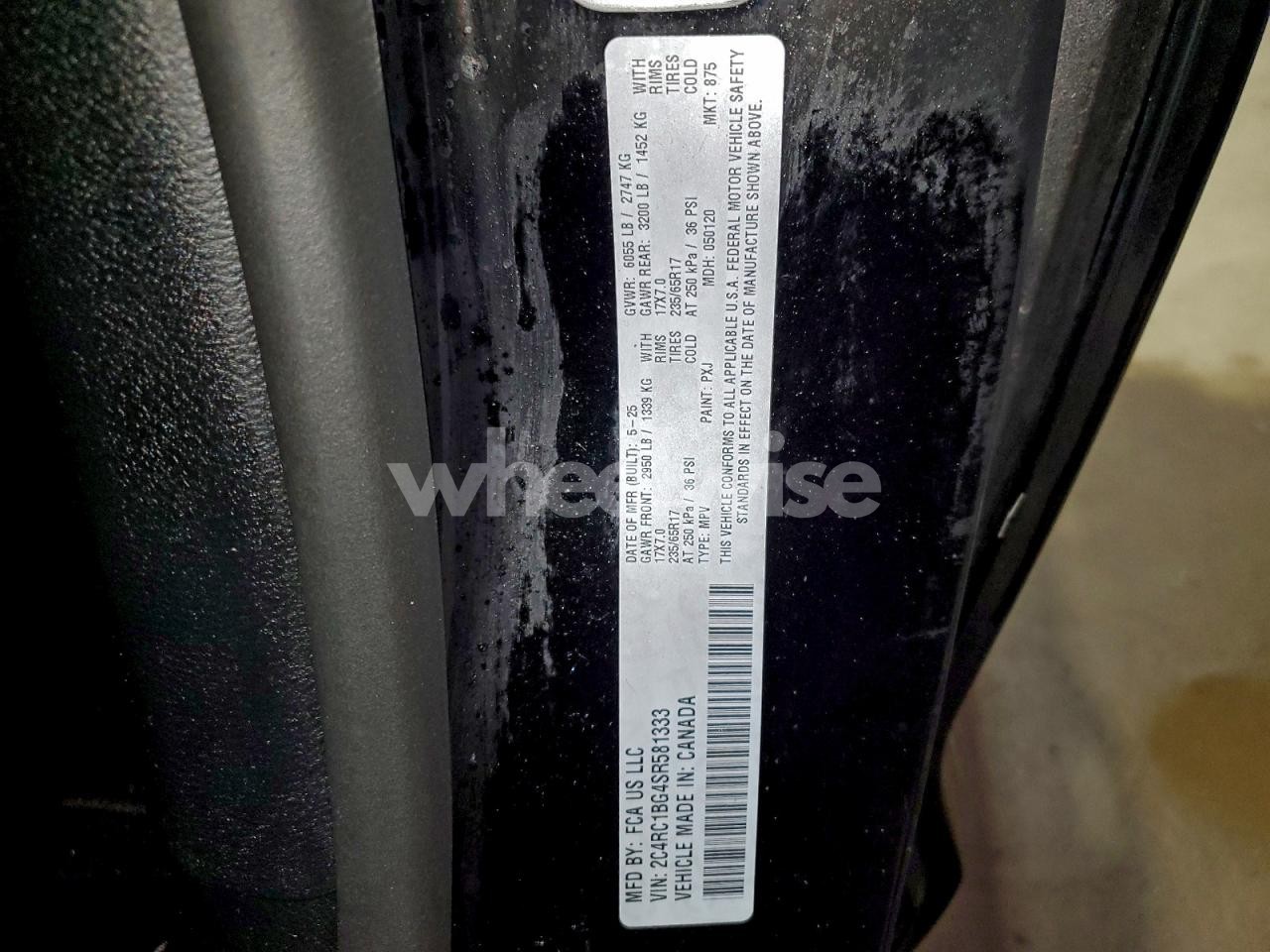 Photo 13 of 2025 CHRYSLER PACIFICA SELECT (VIN 2C4RC1BG4SR581333)