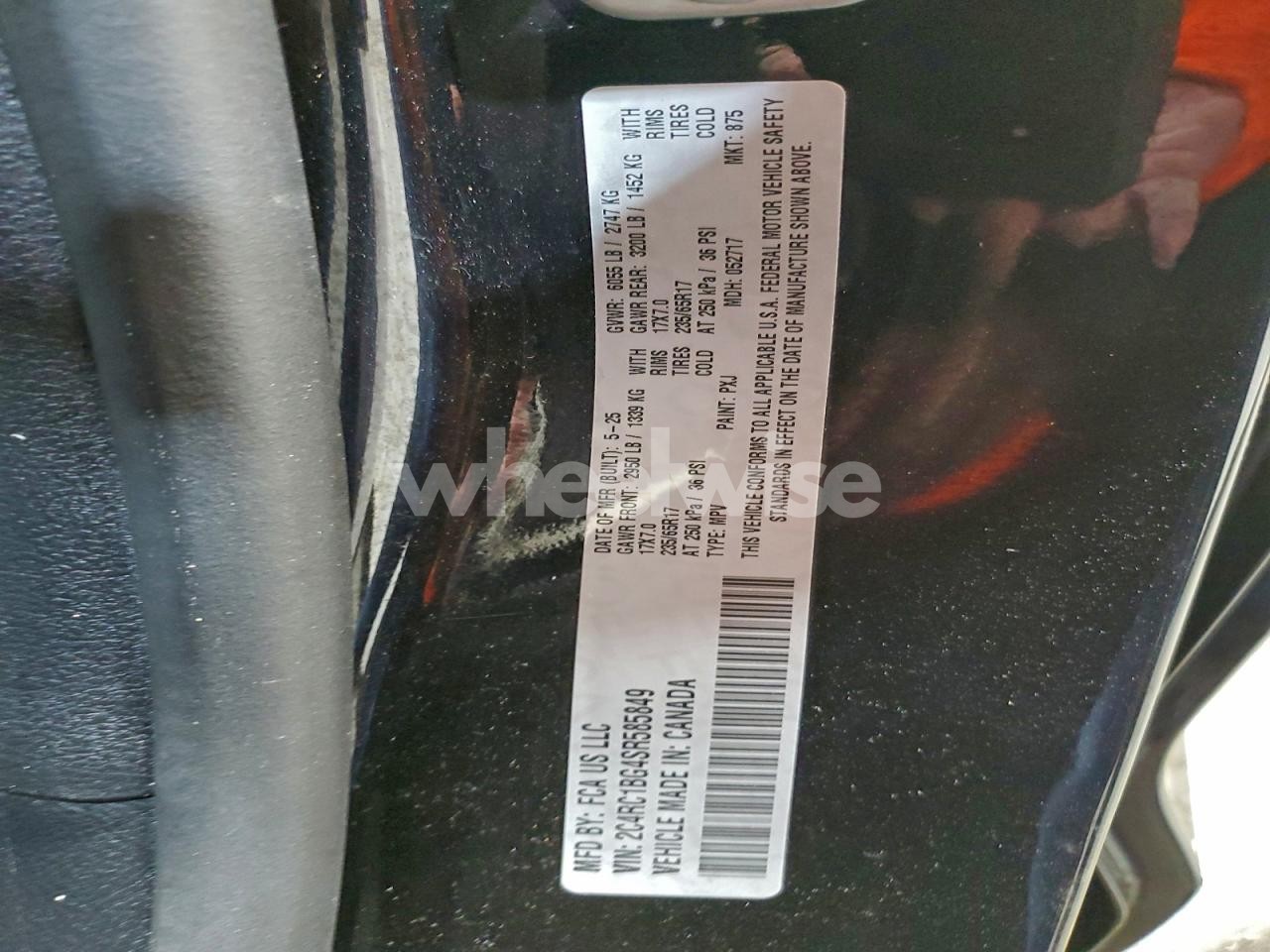 Photo 13 of 2025 CHRYSLER PACIFICA SELECT (VIN 2C4RC1BG4SR585849)