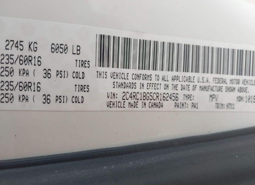 Photo 9 of 2012 Chrysler Town & COUNTRY TOURING (VIN 2C4RC1BG5CR162456)