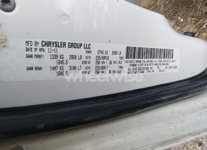 Photo 9 of 2012 Chrysler Town & COUNTRY TOURING (VIN 2C4RC1BG5CR187888)