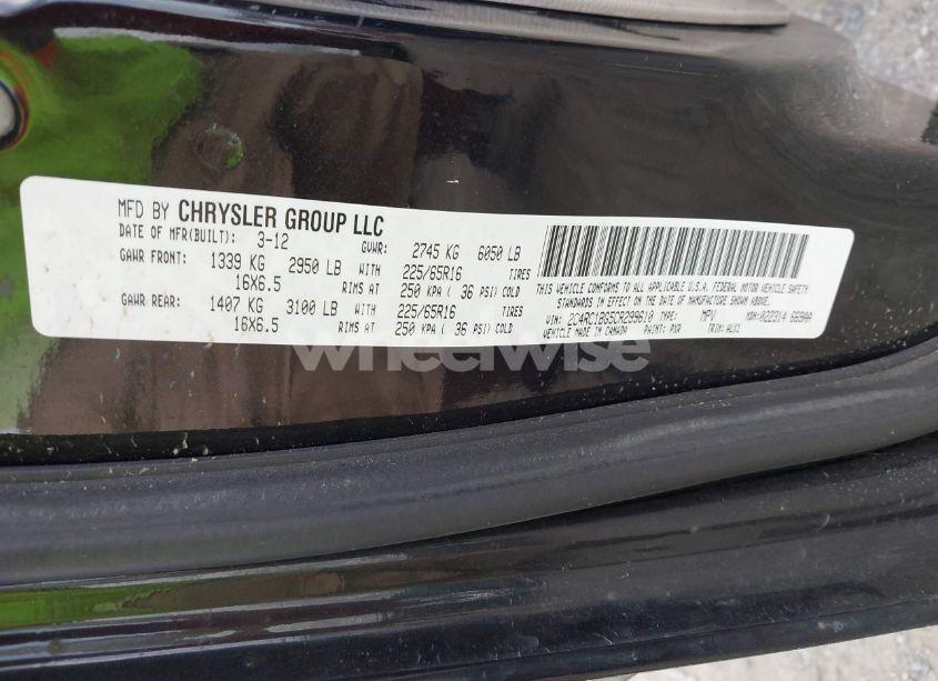 Photo 9 of 2012 Chrysler Town & COUNTRY TOURING (VIN 2C4RC1BG5CR299610)