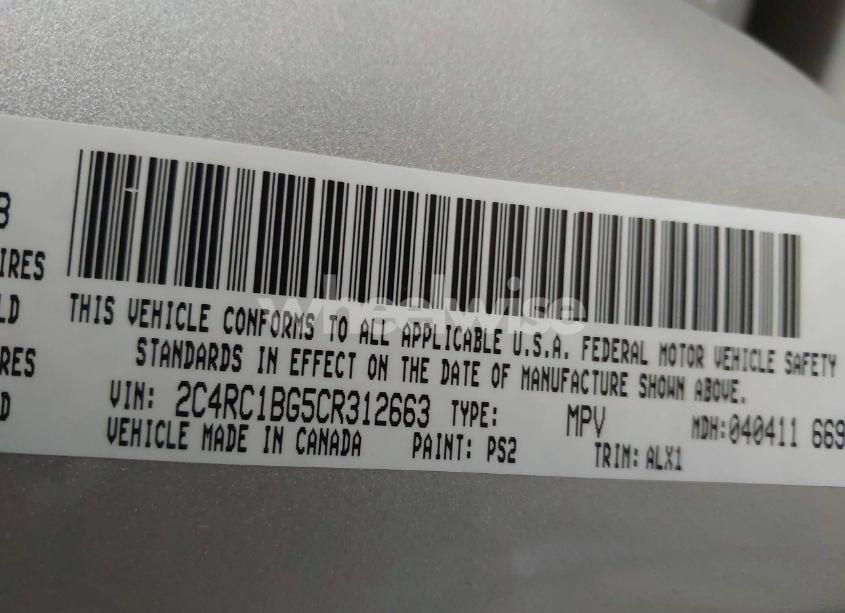 Photo 9 of 2012 Chrysler Town & COUNTRY TOURING (VIN 2C4RC1BG5CR312663)