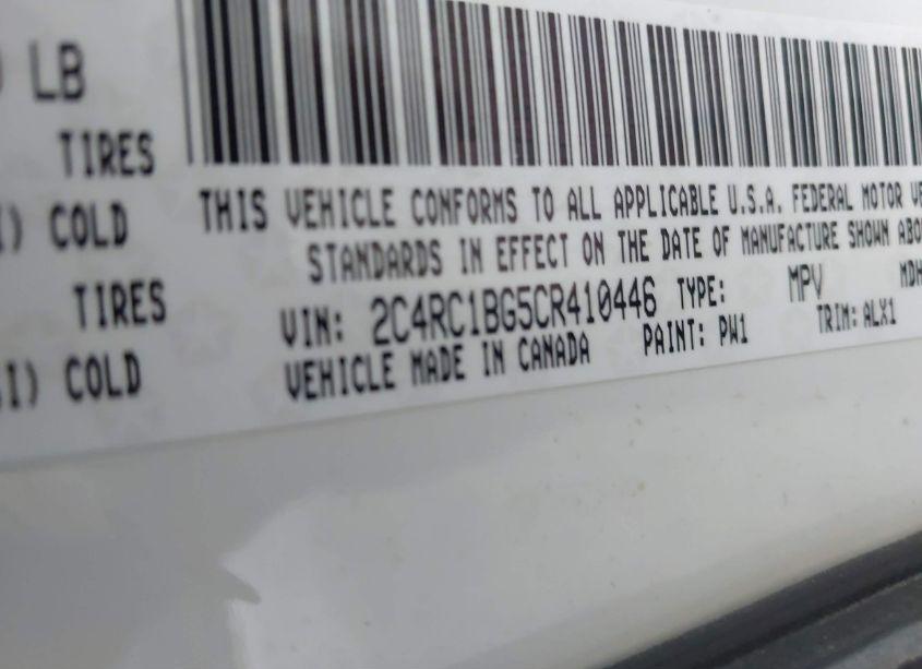 Photo 9 of 2012 Chrysler Town & COUNTRY TOURING (VIN 2C4RC1BG5CR410446)