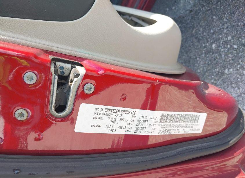 Photo 9 of 2013 Chrysler Town & COUNTRY TOURING (VIN 2C4RC1BG5DR517613)