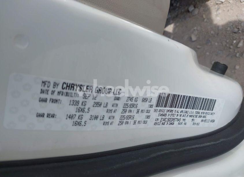 Photo 9 of 2013 Chrysler Town & COUNTRY TOURING (VIN 2C4RC1BG5DR577049)