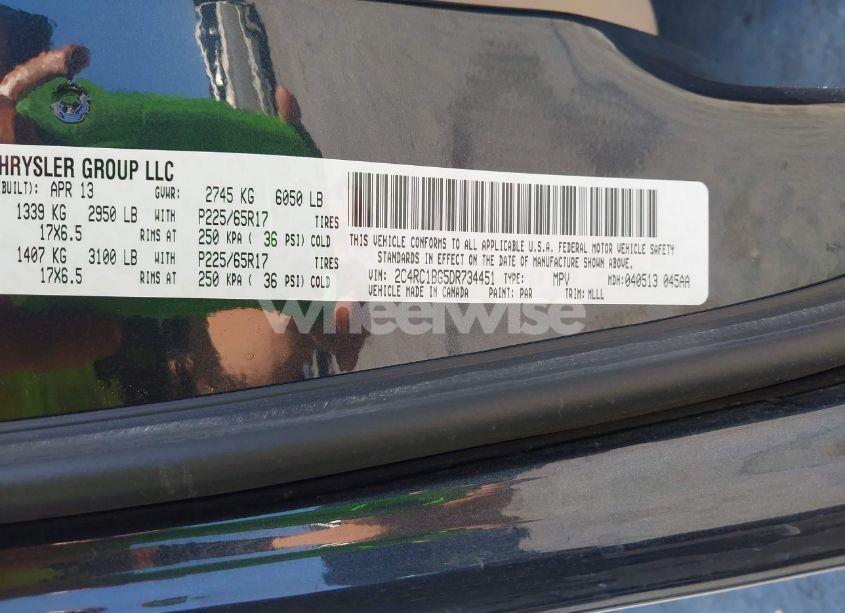 Photo 9 of 2013 Chrysler Town & COUNTRY TOURING (VIN 2C4RC1BG5DR734451)