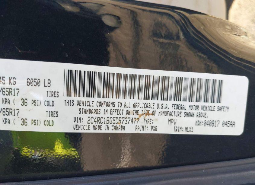 Photo 9 of 2013 Chrysler Town & COUNTRY TOURING (VIN 2C4RC1BG5DR737477)