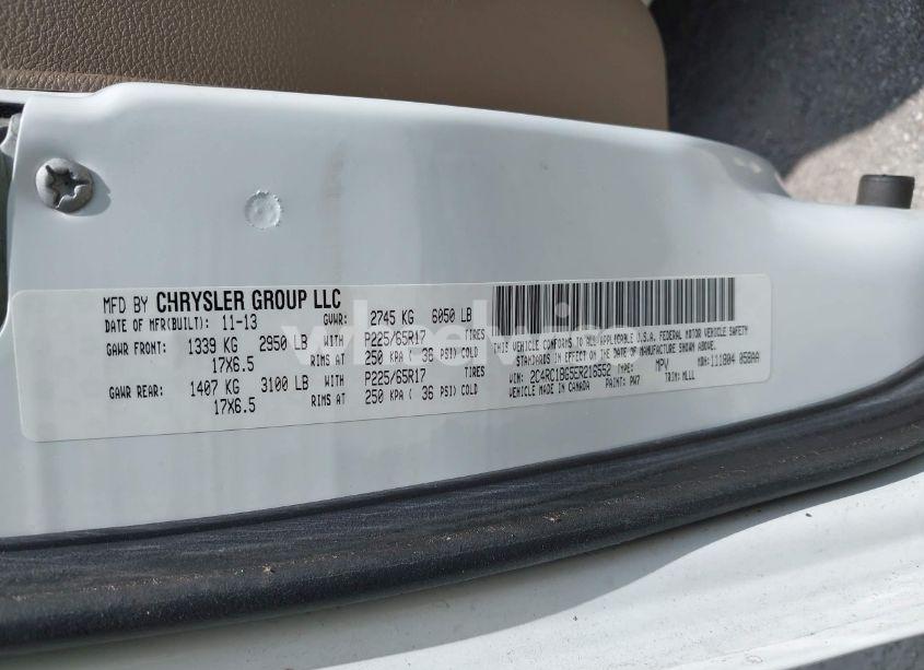 Photo 9 of 2014 Chrysler Town & COUNTRY TOURING (VIN 2C4RC1BG5ER216552)