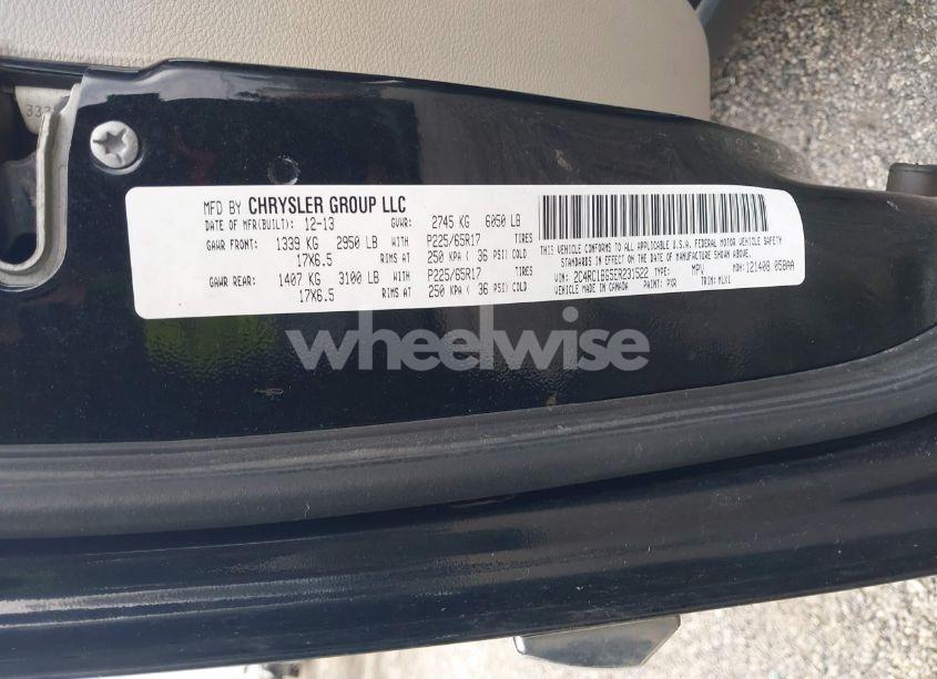 Photo 9 of 2014 Chrysler Town & COUNTRY TOURING (VIN 2C4RC1BG5ER231522)