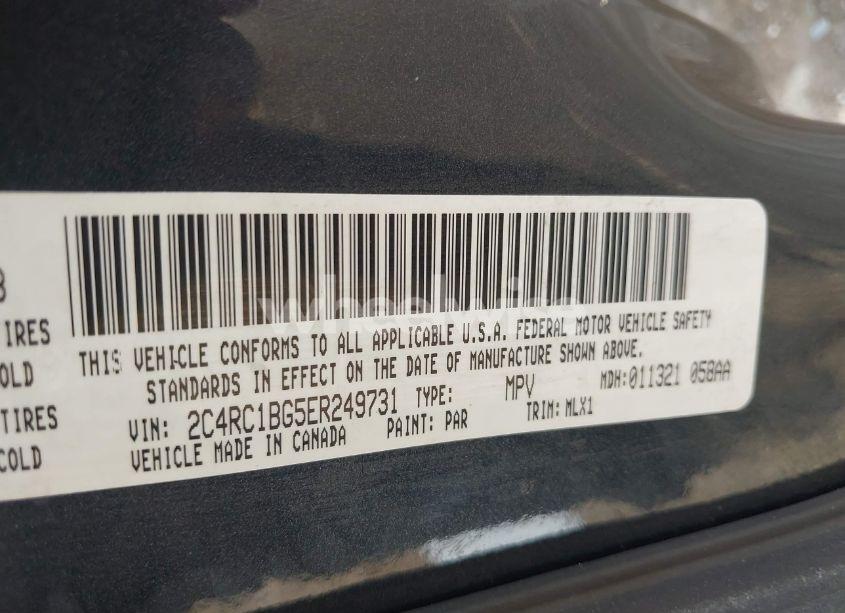 Photo 9 of 2014 Chrysler Town & COUNTRY TOURING (VIN 2C4RC1BG5ER249731)