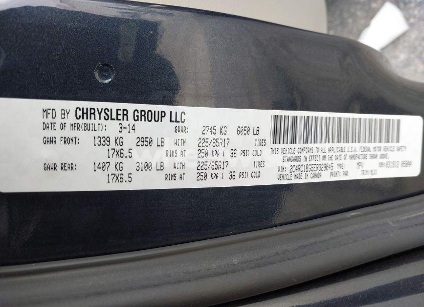 Photo 9 of 2014 Chrysler Town & COUNTRY TOURING (VIN 2C4RC1BG5ER329045)