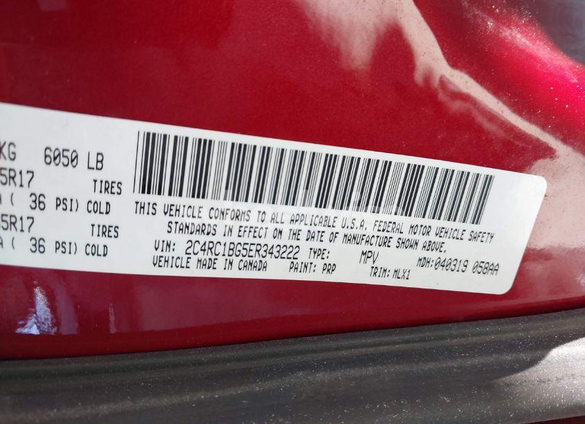 Photo 9 of 2014 Chrysler Town & COUNTRY TOURING (VIN 2C4RC1BG5ER343222)