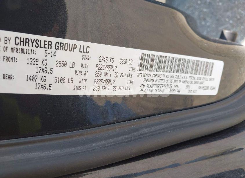 Photo 9 of 2014 Chrysler Town & COUNTRY TOURING (VIN 2C4RC1BG5ER403175)