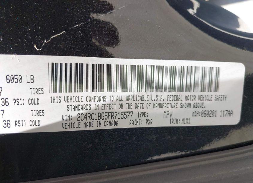 Photo 9 of 2015 Chrysler Town & COUNTRY TOURING (VIN 2C4RC1BG5FR715577)