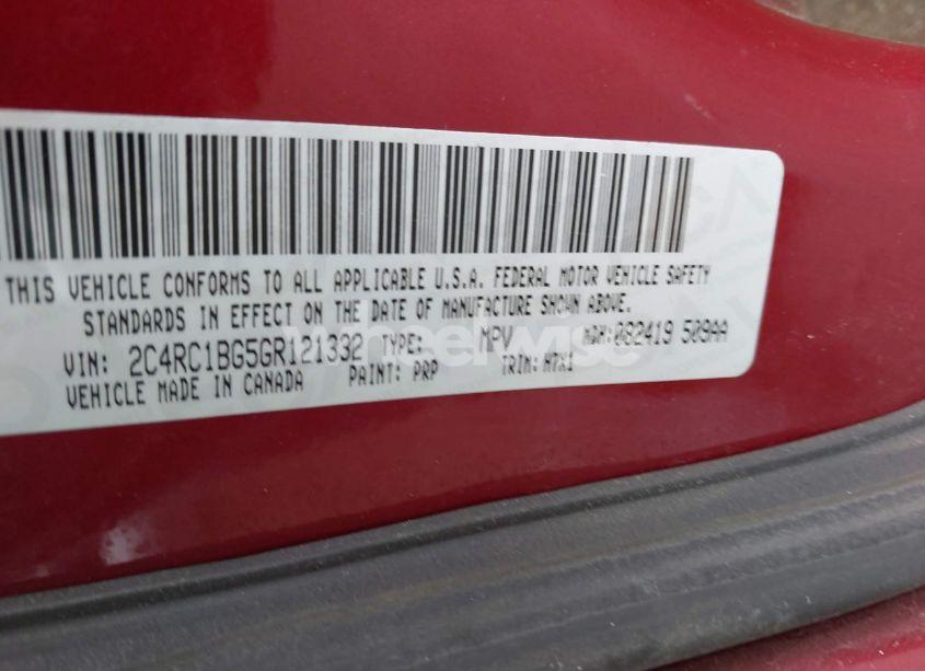 Photo 9 of 2016 Chrysler Town & COUNTRY TOURING (VIN 2C4RC1BG5GR121332)