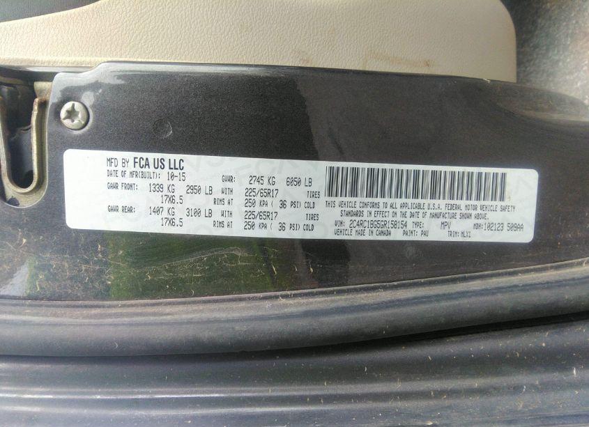 Photo 9 of 2016 Chrysler Town & COUNTRY TOURING (VIN 2C4RC1BG5GR158154)