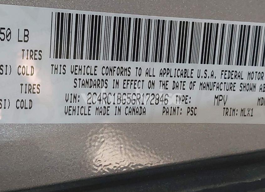 Photo 9 of 2016 Chrysler Town & COUNTRY TOURING (VIN 2C4RC1BG5GR172846)