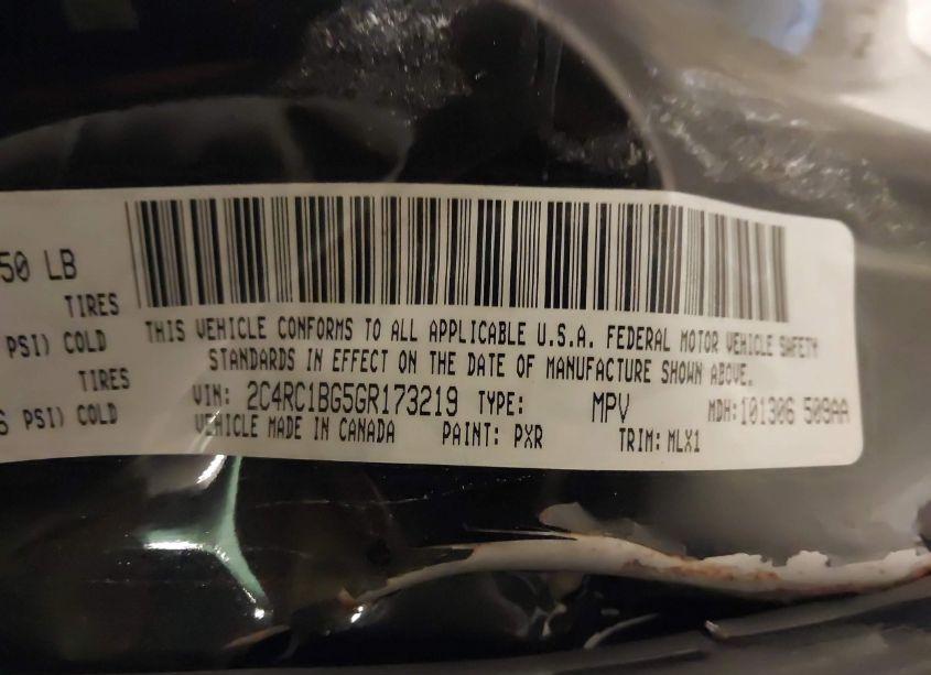 Photo 9 of 2016 Chrysler Town & COUNTRY TOURING (VIN 2C4RC1BG5GR173219)