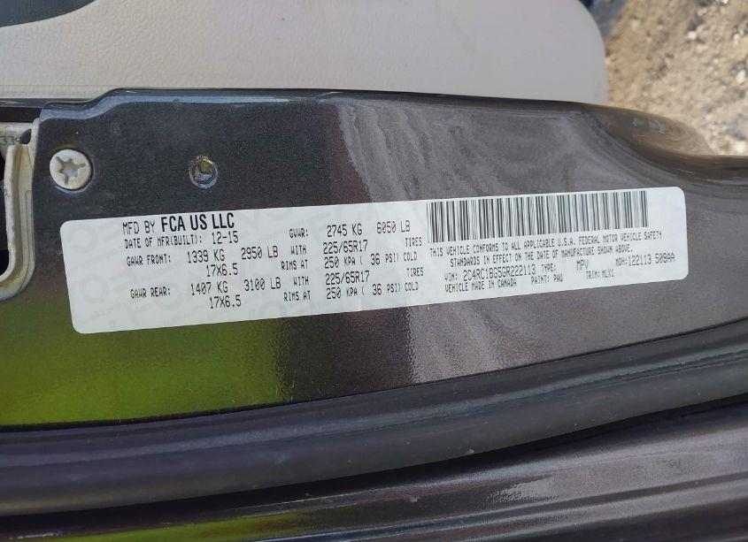 Photo 9 of 2016 Chrysler Town & COUNTRY TOURING (VIN 2C4RC1BG5GR222113)