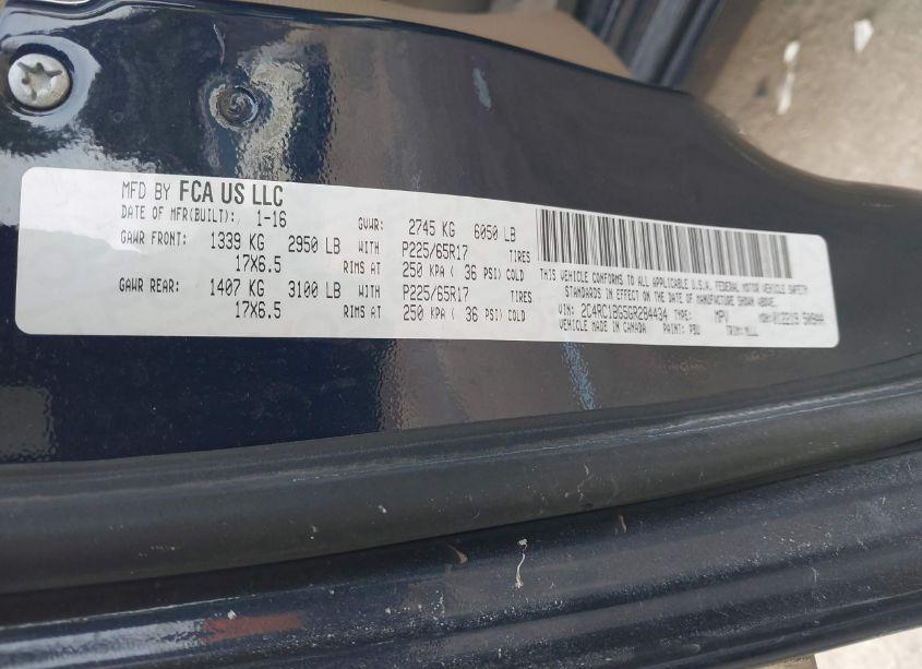 Photo 9 of 2016 Chrysler Town & COUNTRY TOURING (VIN 2C4RC1BG5GR284434)