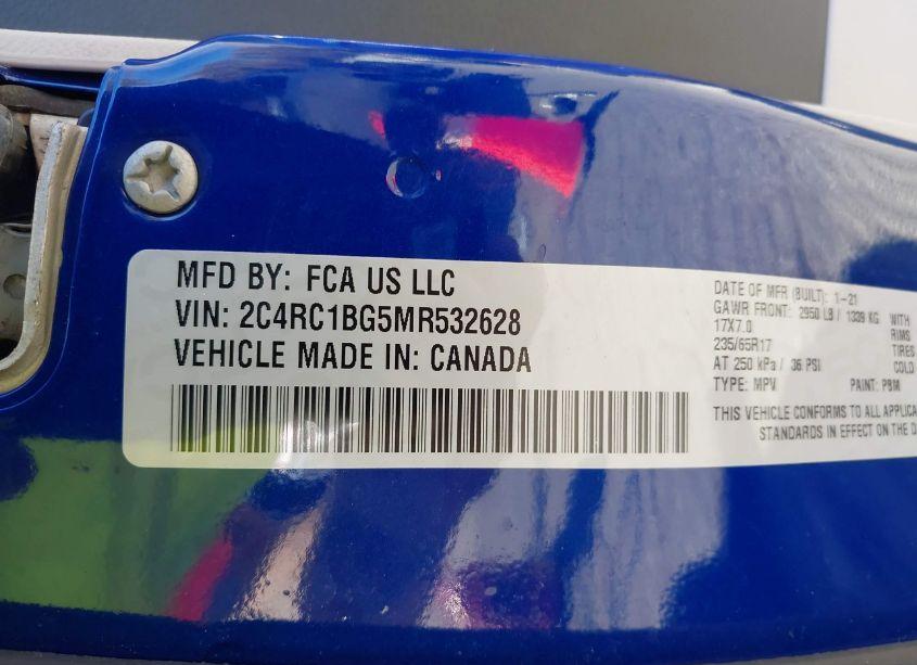 Photo 9 of 2021 Chrysler Pacifica TOURING L (VIN 2C4RC1BG5MR532628)