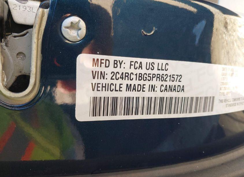 Photo 9 of 2023 Chrysler Pacifica TOURING L (VIN 2C4RC1BG5PR621572)