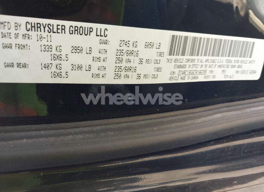 Photo 9 of 2012 Chrysler Town & COUNTRY TOURING (VIN 2C4RC1BG6CR186295)