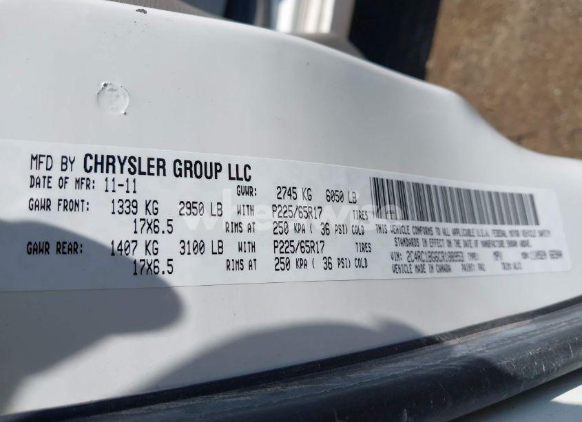 Photo 9 of 2012 Chrysler Town & COUNTRY TOURING (VIN 2C4RC1BG6CR188953)