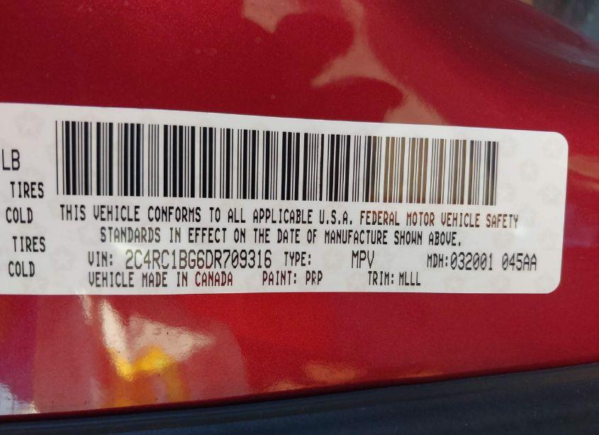 Photo 9 of 2013 Chrysler Town & COUNTRY TOURING (VIN 2C4RC1BG6DR709316)