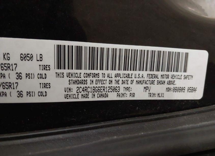 Photo 9 of 2014 Chrysler Town & COUNTRY TOURING (VIN 2C4RC1BG6ER125063)